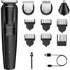 Barberboss Regolabarba da uomo, tagliacapelli versatile per tagli di precisione, kit completo per la toelettatura degli uomini, strumento per lo styling di capelli e barba, kit wireless per taglio di