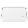 Samsung Wireless Charger Single 15W Fast Charging 2.0 con Caricabatterie 25W, Bianco
