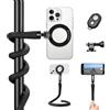 K&F Concept Supporto Magnetico per Smartphone, Bastone Selfie Cellulare | Pieghevole, Telecomando Bluetooth e Adattatore a 1/4, Compatibile con iPhone/Android/GoPro/DJI Osmo Action/Insta360 X4-MS35