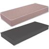 miasuite i sogni italiani MATERASSO SINGOLO IGNIFUGO ALTO 18 CM IN WATERFOAM MISURA 80X190 CERTIFICAZIONE 1IM ORTOPEDICO ANALLERGICO ANTIACARO