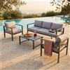 MIlani Home AULUS - salotto da giardino in alluminio 5 posti