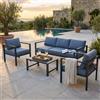 MIlani Home AULUS - salotto da giardino in alluminio 5 posti