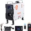 VEVOR Riscaldatore d'Aria Diesel 2 KW, 12V/24V, con Controllo App Bluetooth, Telecomando Schermo di Visualizzazione, Allarme CO, Riscaldatore Diesel Portatile Riscaldamento per Veicoli e Spazi Aperti