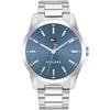 Tommy Hilfiger Orologio con Movimento al Quarzo a Tre Lancette da Uomo - Disponibile con cinturino in acciaio inossidabile o cinturino in pelle, Blue