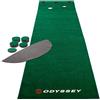 Callaway Indoor Green Mat & Golf Putting Training Aid, Tappetino Unisex-Adulto, Nero, 12'