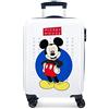 Disney Enjoy The Day Valigia da Cabina per Bambini, 55 cm, Bianco