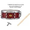 TAMBURO T5LX SD1455 Wood Grain Red RULLANTE IN LEGNO 14" x 5.5" con Pelle Remo