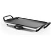 Tristar Table Grill Slim M - Piastra di cottura con ampia superficie di 46 x 26 cm - Termostato regolabile - Manici rimovibili - Rivestimento antiaderente - Facile da pulire - BP-2667