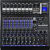 Weymic MX-80 Mixer professionale (8 canali) per la registrazione DJ Stage Karaoke DSP Effector w/USB Drive per l'ingresso di registrazione, XLR Microphone Jack, alimentazione 48V, uscita RCA