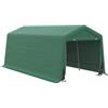 Outsunny Tenda garage carport in acciaio zincato resistente PE ad alta densità 180 g/m² impermeabile Anti-UV 6 x 3 m verde