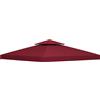Outsunny Tela di ricambio per gazebo padiglione tenda 3 x 3 m in poliestere ad alta densità 180 g/m² rosso