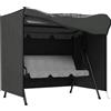 Outsunny Telo copri dondolo da giardino in tela Oxford 177 x 114 x 152 cm grigio scuro