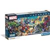 Clementoni - Puzzle 1000 Pezzi per Adulti e Ragazzi, Special Series, Tema Eroi Marvel con Poster Incluso, Compact Box, Idea Regalo Uomo e Donna, Made in Italy, 98x33 cm, 37056