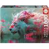 Educa - Puzzle 1000 pezzi Re dei fiori | Puzzle fantasy floreale | Misura 68x48 cm | Include colla Fix | Per adulti 14+ (20235)