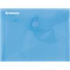 DONAU DANUBIO 8549001pl-10 portadocumenti/ - Cartellina con Bottone a pressione, PP, A6, 180μm, colore: blu