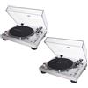 AUDIO TECHNICA AT-LP120X USB SV COPPIA GIRADISCHI PROF. PER DJ ARGENTO NUOVO