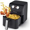 GOURMETmaxx Friggitrice ad aria calda, 4 l, con funzione timer e elemento riscaldante in acciaio inox, pratico preriscaldamento e mantenimento in caldo, inodore, risparmio energetico e quasi senza