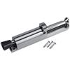 Hyuduo Fermaporta a Pedale Telescopico 7.9 Pollici Lega Zinco Gomma Morbida per Porte Interne Profilo Sottile Angolo Regolabile Carichi Pesanti Molla Caricata Installazione Telaio Argento 20cm