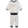 Sanetta Schlafanzug Lang Beige Pigiamino per Bambino e Neonato, White Pebble, 24 Mesi (Pacco da 2) Bimbo