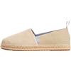 Tommy Hilfiger Uomo Espadrillas Flex Mix in Pelle Scamosciata, Beige (Sandalwood), 43