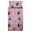 hermet Frozen, Lenzuolo Letto Piazza E Mezza, Completo Letto, Lenzuolo Sopra, Lenzuolo Con Angoli, Federa, Rosa, Disney, 100% Cotone, Prodotto Ufficiale