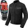 SHIMA Giro Jacket Giacca Moto Donna AirForce Paraschiena Giubbotto Protezioni Estiva Giacche Ventilato Leggero Motociclista Abbigliamento Protezione Stretch Urbano (Donne, Nero, L)