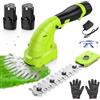 Fovendi Tagliasiepi con 2 batterie 12V 1500mAh batteria e caricabatterie