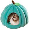 YuSheng Casetta per nidificazione per gatti, cuccia per gatti di Halloween | Letti grotta per cani di piccola taglia a forma di zucca,Grotta per animali antiscivolo per gatti da interni, cani di piccola tagli