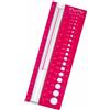 KnitPro - Misuratore per Ferri, Colore: Rosso