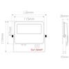 Beneito& Faure Lighting Sl Faro Proittore a led 10w Switch Nero sky Beneito