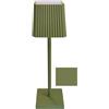 Rigamonti Lampada da Tavolo a led Verde Senza Filo Dimmer Luce Calda Touch Ricarica usb