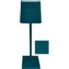 Rigamonti Lampada da Tavolo a led Petrolio Senza Filo Dimmer Luce Calda Touch Ricarica usb