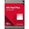 Western Digital WD Red Plus 12TB NAS Hard Disk Interno 3,5 - 7200 RPM Classe, SATA 6Gb/s, CMR, 512MB Cache