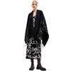 Desigual Paris Poncho_Logo Parigi, Black, One Size da Donna