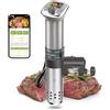 KitchenBoss Roner Cottura Bassa Temperatura WIFI: WLAN Sous Vide Roner Professionale 1100W 40-90℃, Roner Cucina IPX7 Impermeabile, TFT Display, Ultra-Silenzioso