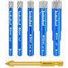 Lytool 5/6/8/10/12mm Punte Trapano Diamantate Gres Porcellanato,Lytool 6 mm Carbide Punte, Punte Dimantate Trapano Gres Piastrelle per Vetro, Ceramica, Granito, Marmo, Granito, Domestica Bagno