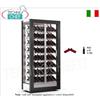 CANTINETTA-TECA per VINI, capacit 112 bottiglie Inclinate, Statica-Ventilata, 4 Lati Vetro, dim.mm.874x568x1865h