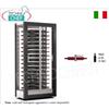 CANTINETTA-TECA per VINI capacit 120 bottiglie Orizzontali, Statica-Ventilata, 4 Lati Vetro, dim.mm.874x568x1865h
