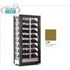 TECA per VINI con TELAIO A CORNICE in LEGNO MDF NON VERNICIATO, VETRI SU TUTTI I LATI,cap.112 bottiglie INCLINATE, Freddo STATICO o VENTILATO, temp. +4 +16C, per VINI BIANCHI o ROSSI, V.230 1, Kw.0,32, Peso 155 Kg, dim.mm.874x568x1865h