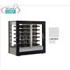ATECA per VINI con TELAIO A CORNICE in LEGNO colore BIANCO OPACO,VETRI SU TUTTI I LATI,cap.48 bottiglie ORIZZONTALI, Freddo STATICO o VENTILATO, temp+4 +16C, per VINI BIANCHI o ROSSI,porte sui 2 fronti,V.230 1,Kw.0,12,Peso 73 Kg,dim.mm.874x568x910h