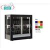 TECA per VINI con TELAIO A CORNICE in LEGNO nei colori RAL20, VETRI SU TUTTI I LATI, cap.64 bottiglie VERTICALI,refrigerazione VENTILATA,temp.+4 +16C,per VINI BIANCHI o ROSSI, porte sui 2 fronti, V.230 1,Kw.0,12,Peso 77 Kg, dim.mm.874x568x910h