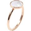 Happiness Boutique Anello Dainty Circle da donna | Anello minimalista in gioielli in acciaio inossidabile color pastello | Anello impermeabile in oro - oro rosa, argento