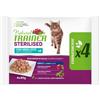 Natural Trainer Sterilised con Merluzzo 4x85g - Gatti Adulti Sterilizzati