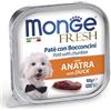 Monge Fresh Paté con Bocconcini con Anatra 100g - Umido Cane