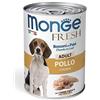 Monge Fresh Bocconi in Paté Adult Pollo 400g - Cibo Umido per Cani