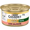 PURINA Gourmet Gold Paté con Salmone 85g - Cibo Umido per Gatti