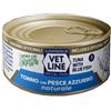 Vetline Vet Line Naturale Tonno e Pesce Azzurro 70g Umido per Gatti