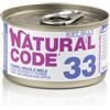 Natural Code 33 Tonno Orata e Mela 85g Umido per Gatti
