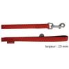 Zolux Guinzaglio per Cane Mac Leather 1200x25mm Rosso