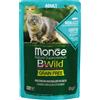 Monge Bwild Grain Free Merluzzo con Gamberetti e Ortaggi 85g - Gatto